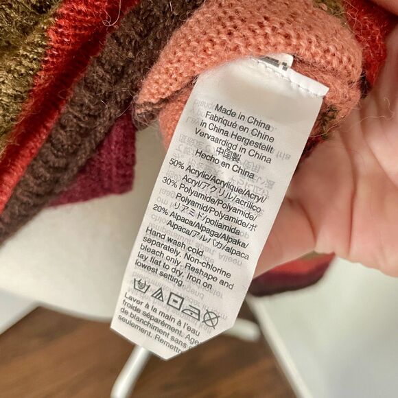 Madewell Chelsea Pocket Pullover Sweater in Multi-Stripe XS (Orig. $90) - Picture 5 of 8